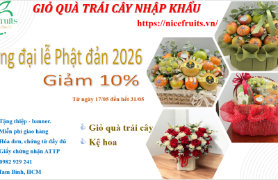 Đại Lễ Phật Đản 2026 - Món quà Thiện Lành Từ Giỏ Trái Cây Nice Fruits
