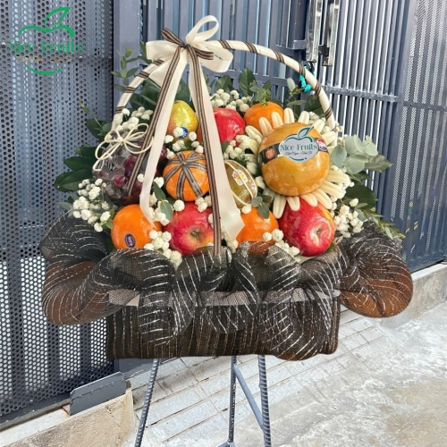 Giỏ Trái Cây Kính Lễ & Chia Buồn Sang Trọng - NI55