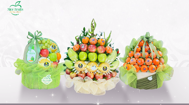 Giỏ Hoa Trái Cây Kính Dâng